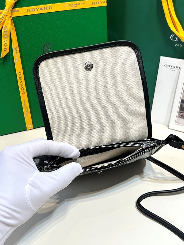 고야드 플뤼메 클러치 지갑/ 블랙