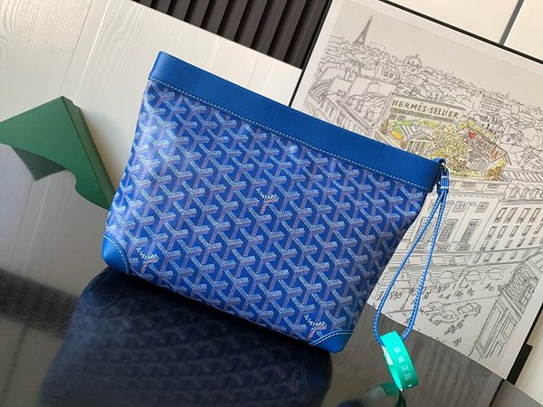 고야드 콘티 파우치/ 스카이블루