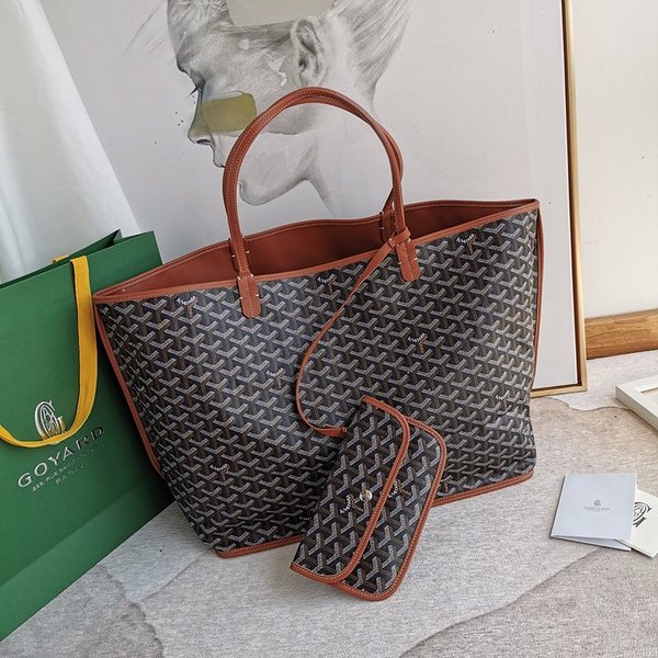 고야드 앙주 백 GM/ 블랙블랙탄