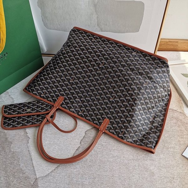 고야드 앙주 백 GM/ 블랙블랙탄