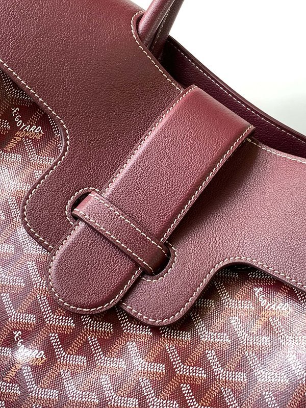고야드 카바스 사이공 토트 백/ 버건디