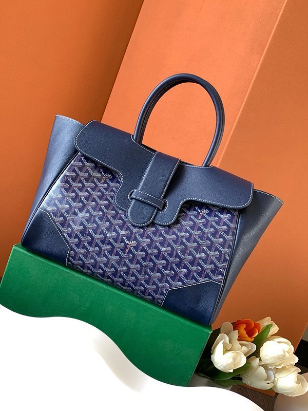 고야드 카바스 사이공 토트 백/ 네이비