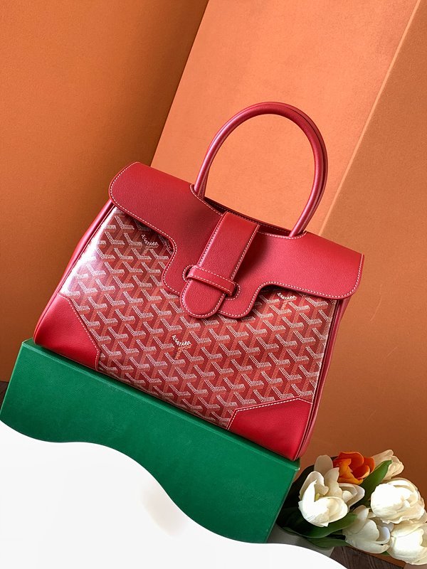 고야드 카바스 사이공 토트 백/ 레드