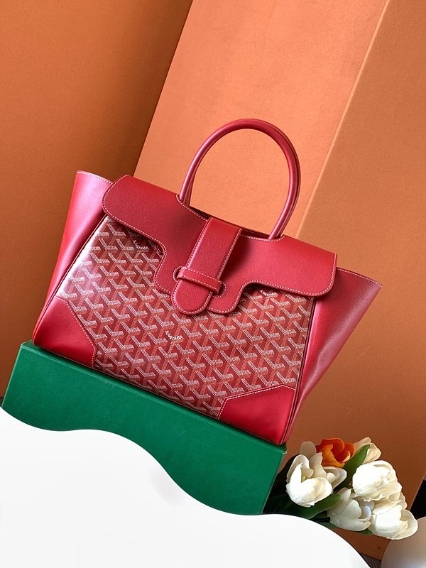 고야드 카바스 사이공 토트 백/ 레드