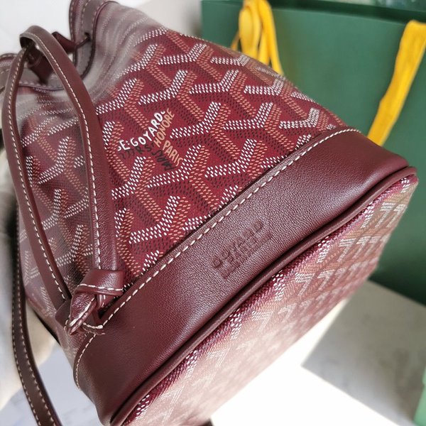 고야드 쁘띠 플로 버킷 백 / 버건디