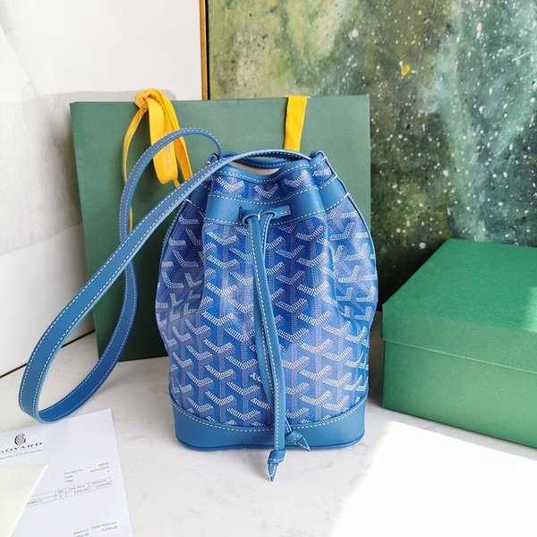 고야드 쁘띠 플로 버킷 백 / 스카이블루