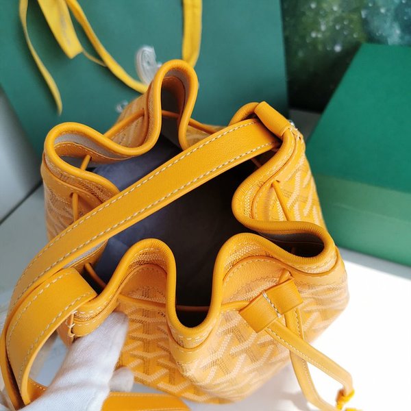 고야드 쁘띠 플로 버킷 백 / 옐로우