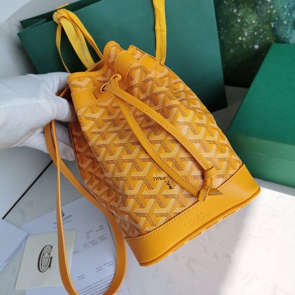 고야드 쁘띠 플로 버킷 백 / 옐로우