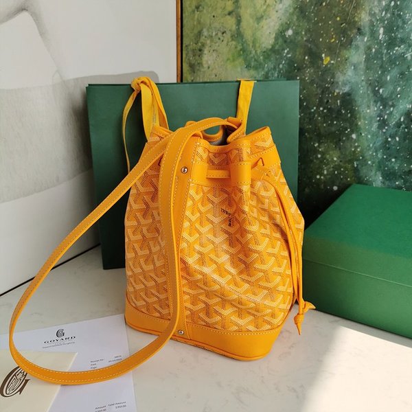 고야드 쁘띠 플로 버킷 백 / 옐로우