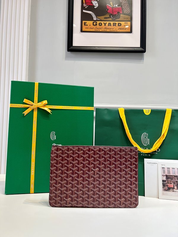 고야드 세나 클러치 MM / 버건디