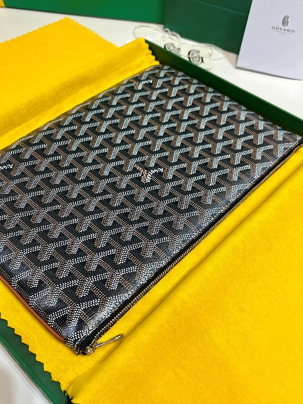 고야드 세나 클러치 MM / 블랙블랙탄