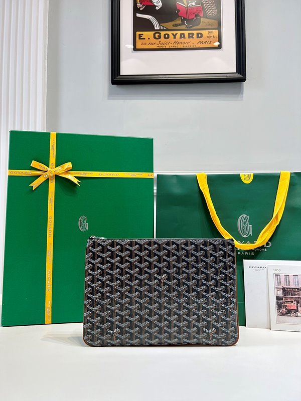 고야드 세나 클러치 MM / 블랙블랙탄