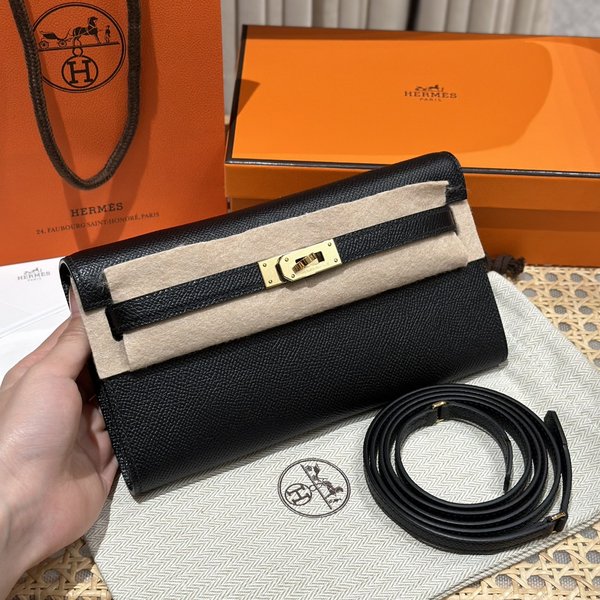 [하이엔드급] 에르메스 켈리 투고 크로스백 KELLY TOGO WOC / CK89 노아 엡솜 금장 [매장가 1090만원대]