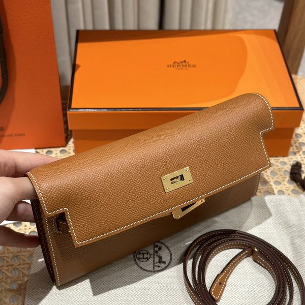 [하이엔드급] 에르메스 켈리 투고 크로스백 KELLY TOGO WOC / CK37 골드 엡솜 금장 [매장가 1090만원대]