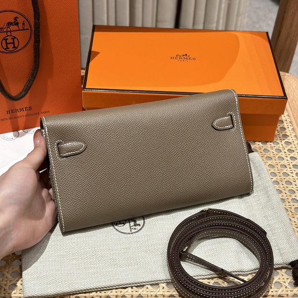 [하이엔드급] 에르메스 켈리 투고 크로스백 KELLY TOGO WOC / CK18 에토프 엡솜 금장 [매장가 1090만원대]