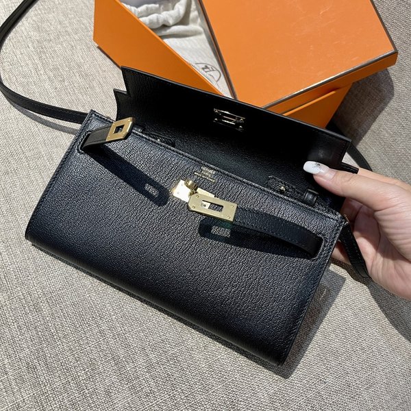 [하이엔드급] 에르메스 켈리 투고 크로스백 KELLY TOGO WOC / CK89 노아 체버 금장 [매장가 1090만원대]