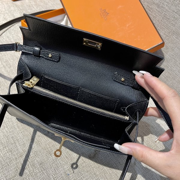 [하이엔드급] 에르메스 켈리 투고 크로스백 KELLY TOGO WOC / CK89 노아 체버 금장 [매장가 1090만원대]