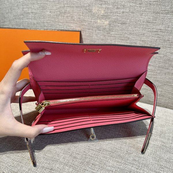 [하이엔드급] 에르메스 켈리 투고 크로스백 KELLY TOGO WOC / 8W 립스틱파우더 엡솜 금장 [매장가 1090만원대]