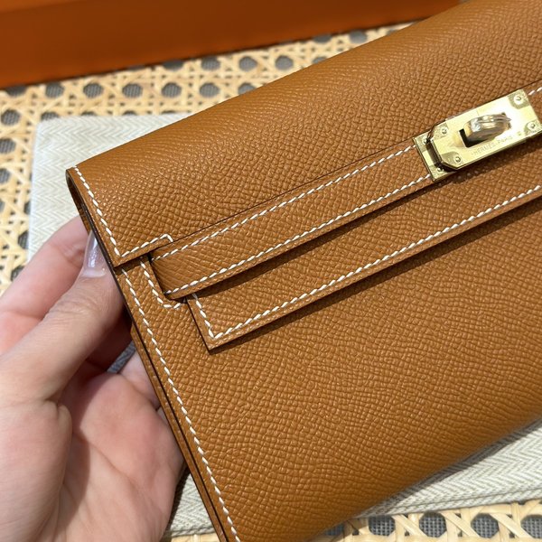 [하이엔드급] 에르메스 켈리 투고 크로스백 KELLY TOGO WOC / 1h 토피 엡솜 금장 [매장가 1090만원대]