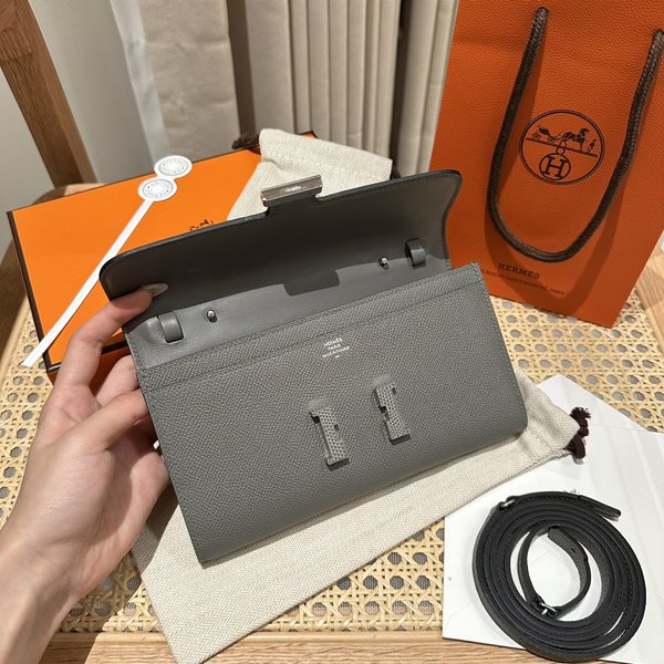 [하이엔드급] 에르메스 콘스탄스 투고 월렛  / 8F Etain 엡솜 리자드 은장 [매장가 1290만원대]