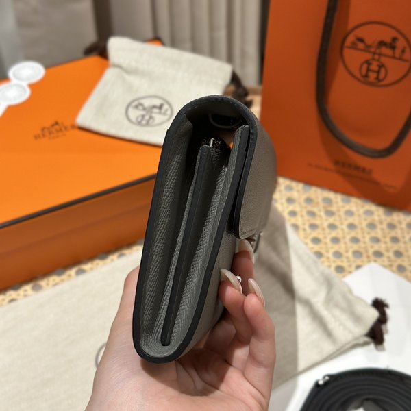 [하이엔드급] 에르메스 콘스탄스 투고 월렛  / 8F Etain 엡솜 리자드 은장 [매장가 1290만원대]