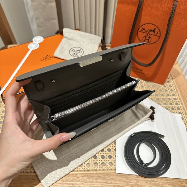 [하이엔드급] 에르메스 콘스탄스 투고 월렛  / 8F Etain 엡솜 리자드 은장 [매장가 1290만원대]