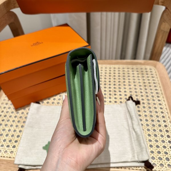 [하이엔드급] 에르메스 콘스탄스 투고 월렛  / 3i-Vert Crique 엡솜 리자드 은장 [매장가 1290만원대]