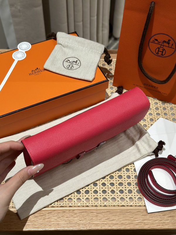 [하이엔드급] 에르메스 콘스탄스 투고 월렛  / I6 Rose extreme 리자드 악어 은장 [매장가 1290만원대]