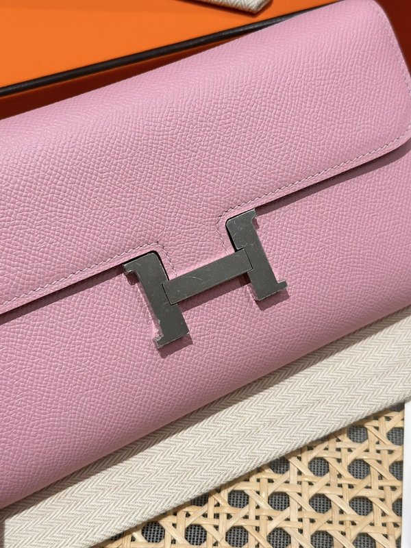 [하이엔드급] 에르메스 콘스탄스 투고 월렛 / X9 Mauve Sylvestre 엡솜 은장 [매장가 990만원대]