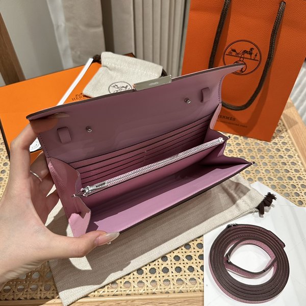 [하이엔드급] 에르메스 콘스탄스 투고 월렛 / X9 Mauve Sylvestre 엡솜 은장 [매장가 990만원대]