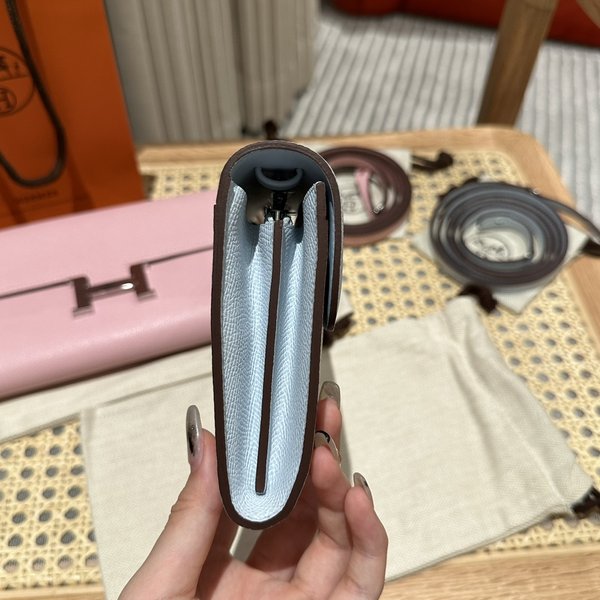 [하이엔드급] 에르메스 콘스탄스 투고 월렛  / T0 BLEU BRUME 엡솜 은장 [매장가 990만원대]