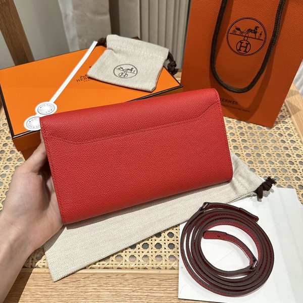 [하이엔드급] 에르메스 콘스탄스 투고 월렛  / S3 ROUGE 엡솜 은장 [매장가 990만원대]