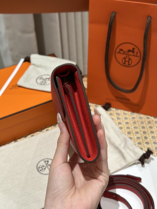 [하이엔드급] 에르메스 콘스탄스 투고 월렛  / S3 ROUGE 엡솜 은장 [매장가 990만원대]