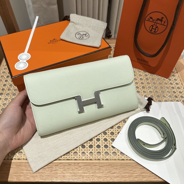 [하이엔드급] 에르메스 콘스탄스 투고 월렛  / OZ Vert Fizz 엡솜 은장 [매장가 990만원대]