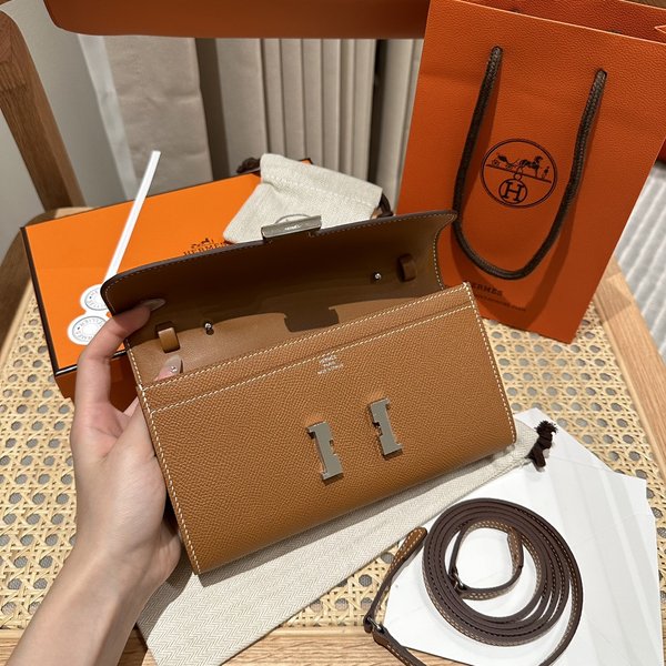 [하이엔드급] 에르메스 콘스탄스 투고 월렛  / CK37 브라운골드 엡솜 은장 [매장가 990만원대]