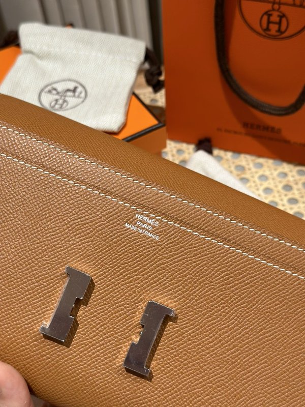 [하이엔드급] 에르메스 콘스탄스 투고 월렛  / CK37 브라운골드 엡솜 은장 [매장가 990만원대]