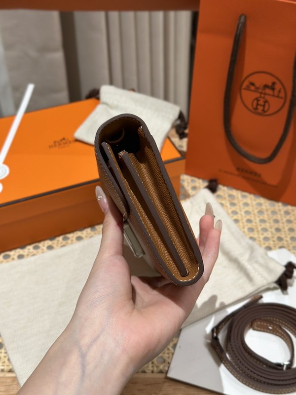 [하이엔드급] 에르메스 콘스탄스 투고 월렛  / CK37 브라운골드 엡솜 은장 [매장가 990만원대]