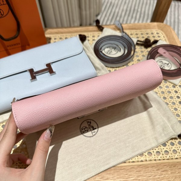 [하이엔드급] 에르메스 콘스탄스 투고 월렛  / 3Q 로즈사쿠라 엡솜 은장 [매장가 990만원대]