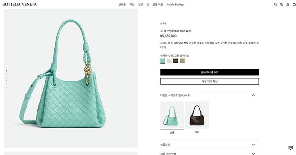 보테가베네타 안디아모 파라슈트 [매장가 545만원대]