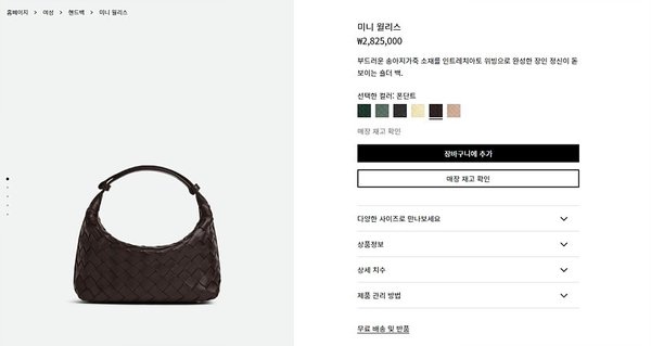 보테가베네타 미니 월리스 [매장가 282만원대]