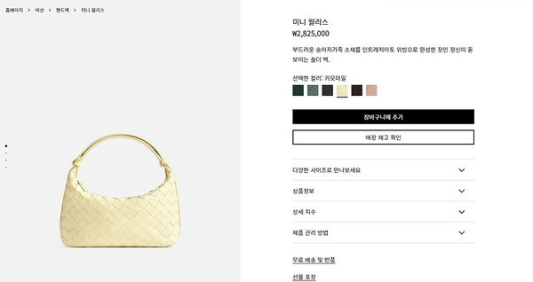 보테가베네타 미니 월리스 [매장가 282만원대]