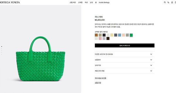 보테가베네타 미니 까바 [매장가 680만원대]