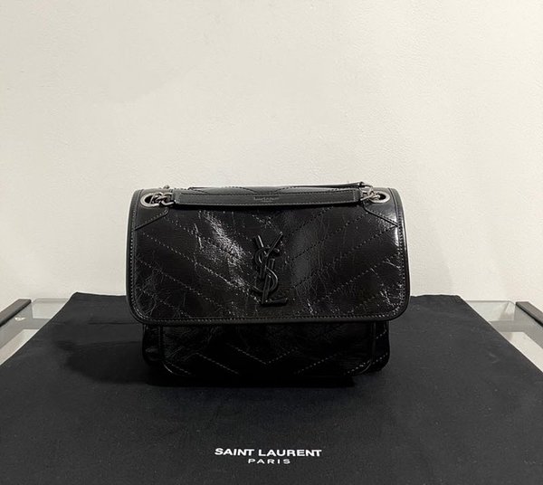 생로랑 빈티지 가죽 소재 NIKI medium [매장가 429만원대]