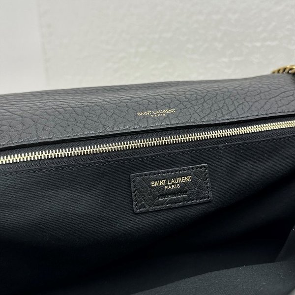 생로랑 YSL 그레인 램스킨 CALYPSO 라지백 칼립소백 블랙 [매장가 480만원대]