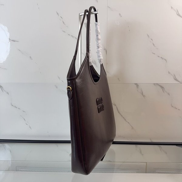 미우미우 아이비 가죽백 다크 브라운 [매장가 310만원대]