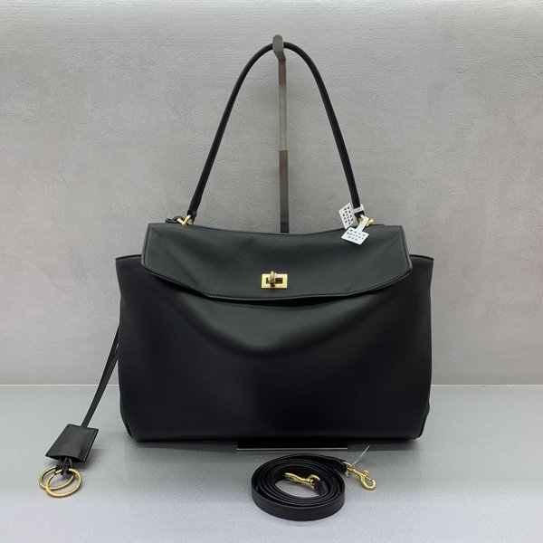 발렌시아가 로데오 핸드백 / 미디움 블랙 금장 [매장가 580만원대]