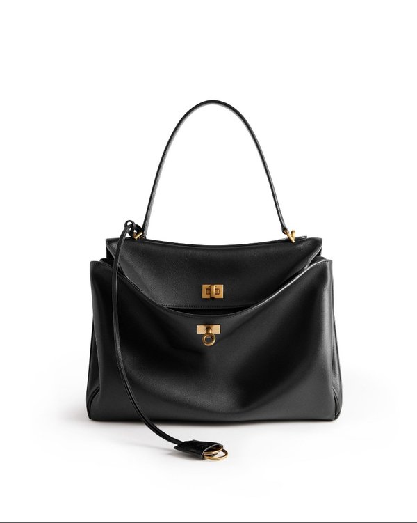 발렌시아가 로데오 핸드백 / 미디움 블랙 금장 [매장가 580만원대]