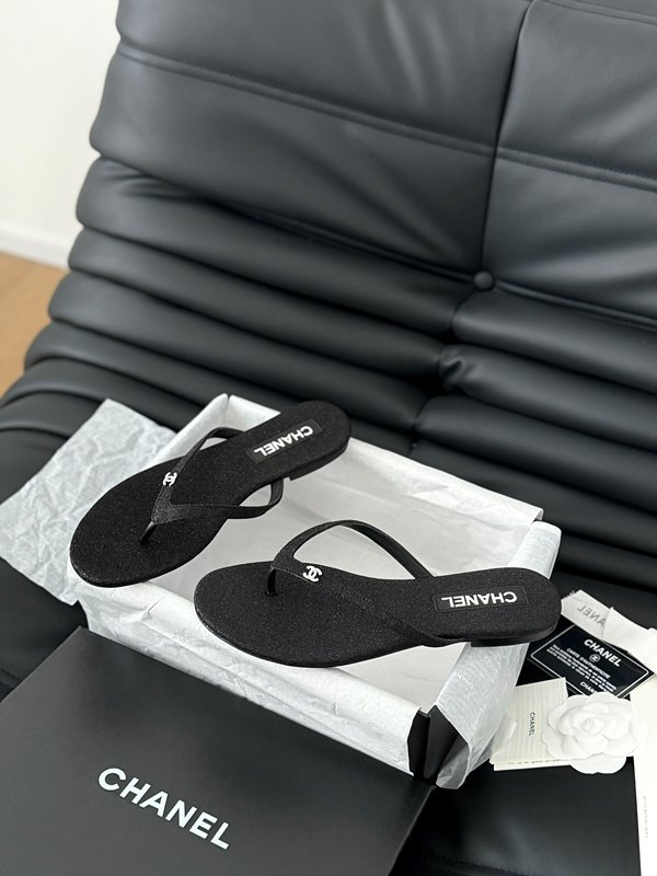 샤넬 THONGS 쪼리 코튼 실크 [매장가 140만원대]