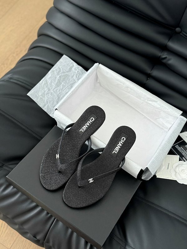 샤넬 THONGS 쪼리 코튼 실크 [매장가 140만원대]