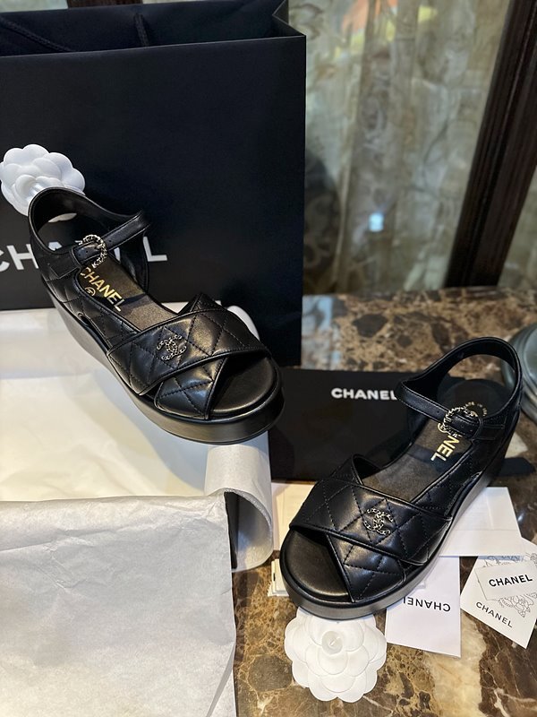 샤넬 인터로킹 CC로고 슬링백 샌들 [매장가 200만원대]